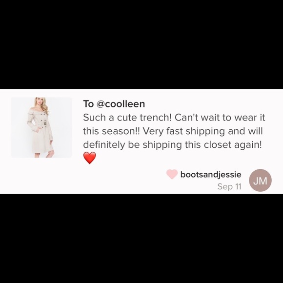 🆕Sugarlips Off the Shoulder Trench Coat - Picture 8 of 8