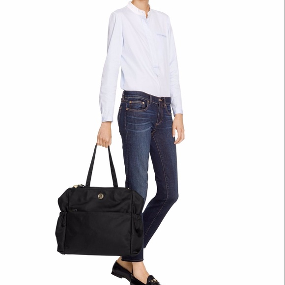 Authentic Tory Burch Travel Nylon Baby Bag in Navy - Picture 6 of 8