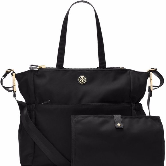 Authentic Tory Burch Travel Nylon Baby Bag in Navy - Picture 3 of 8