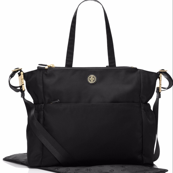 Authentic Tory Burch Travel Nylon Baby Bag in Navy - Picture 4 of 8
