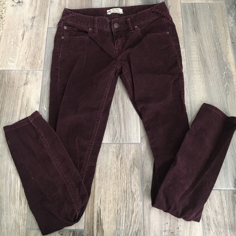 Free People skinny corduroys