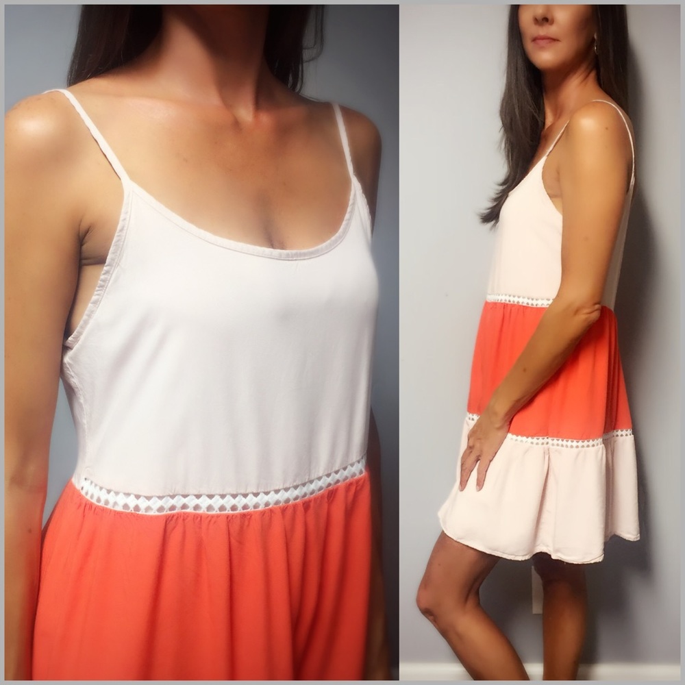 Color Block Swim Cover Dress - Picture 2 of 4