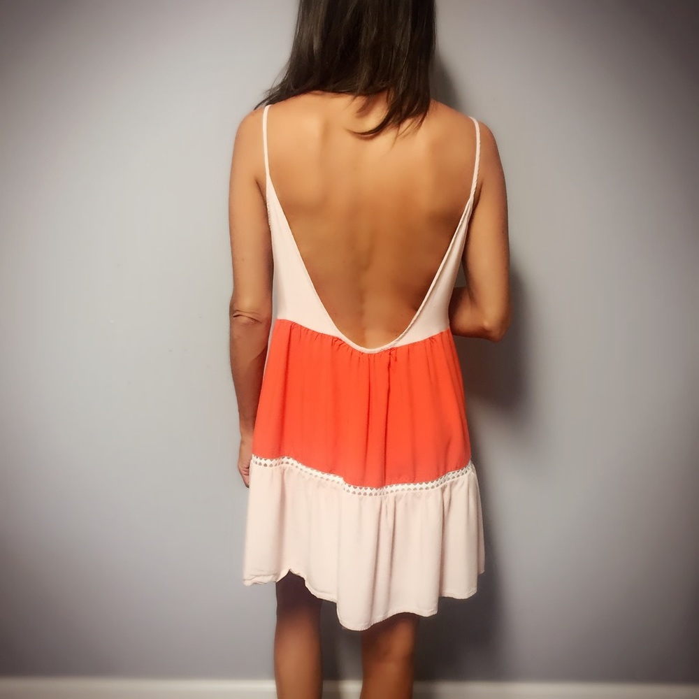 Color Block Swim Cover Dress - Picture 3 of 4