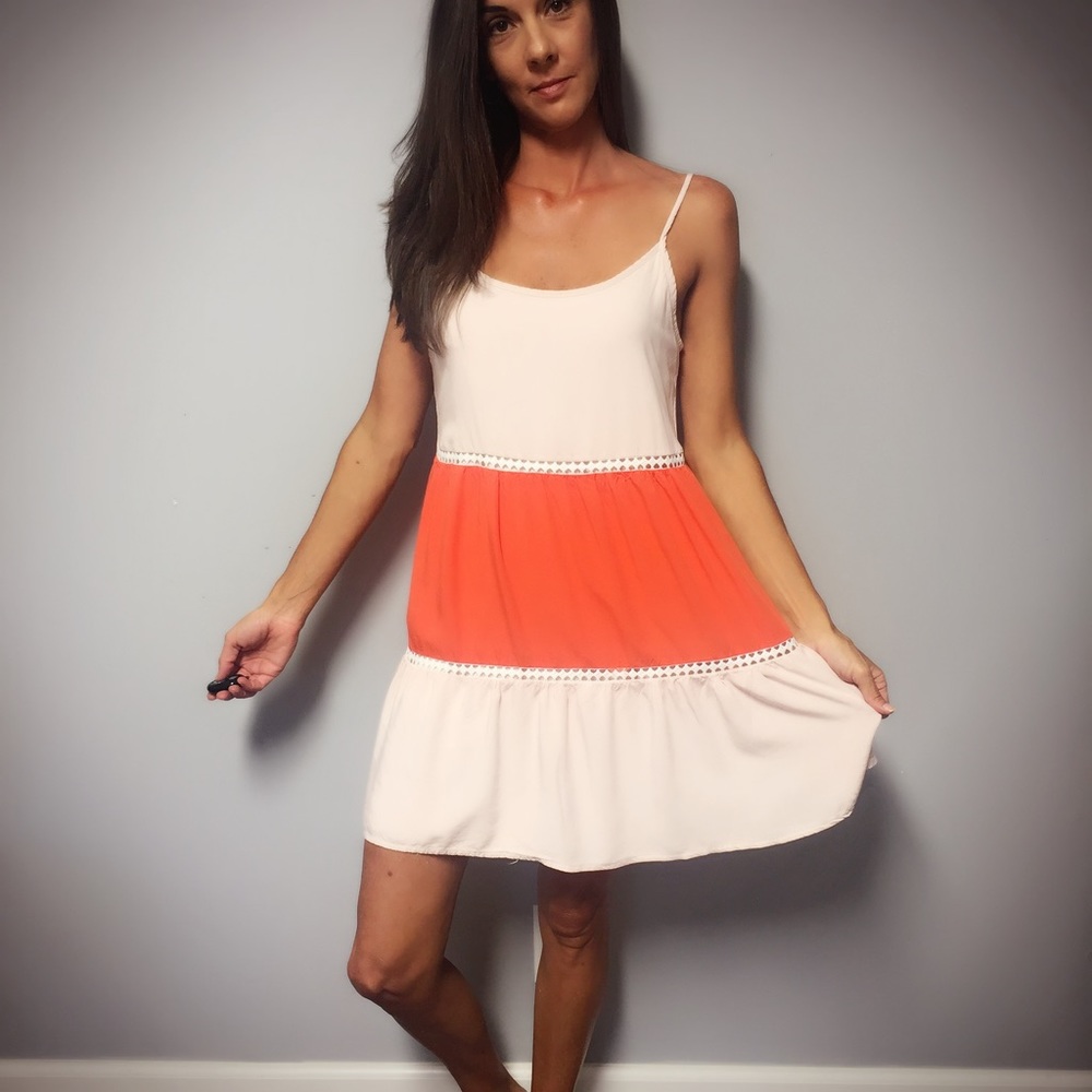 Color Block Swim Cover Dress - Picture 4 of 4