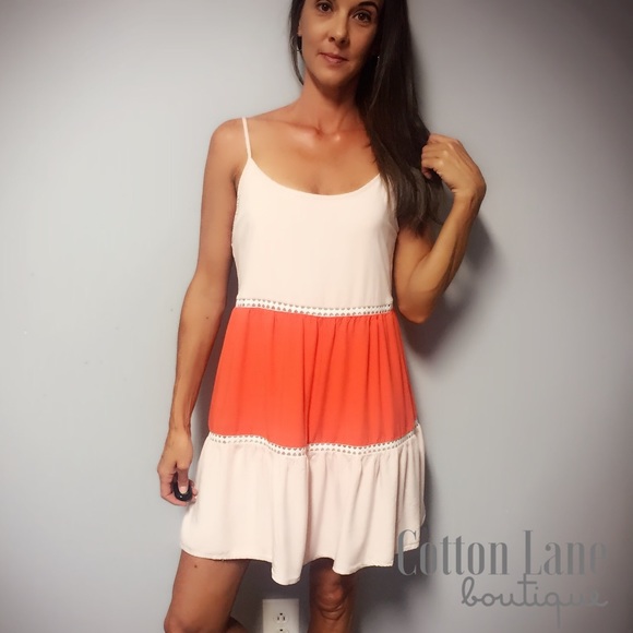 Boutique Dresses & Skirts - Color Block Swim Cover Dress