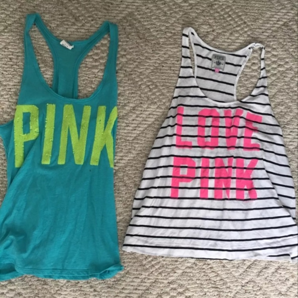 2 VS Pink Tank Tops