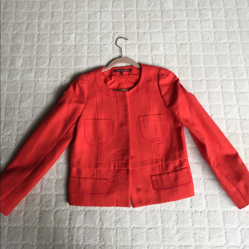 Comptoir Des Cotonniers cotton Orange jacket