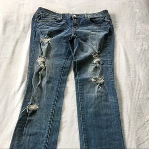 American Eagle skinny distressed jeans