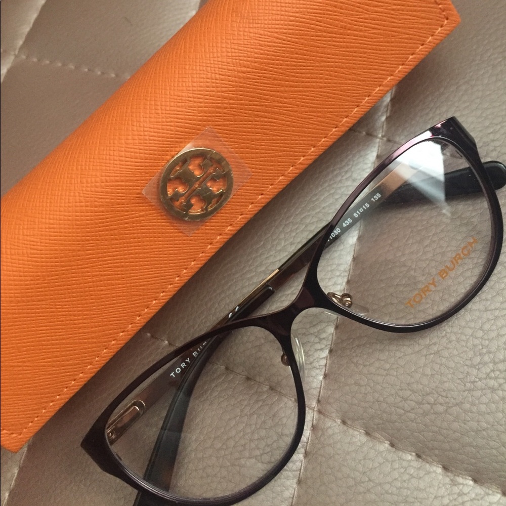 Brushed metal Brown Tory Burch Cat eye Frames 😻👓