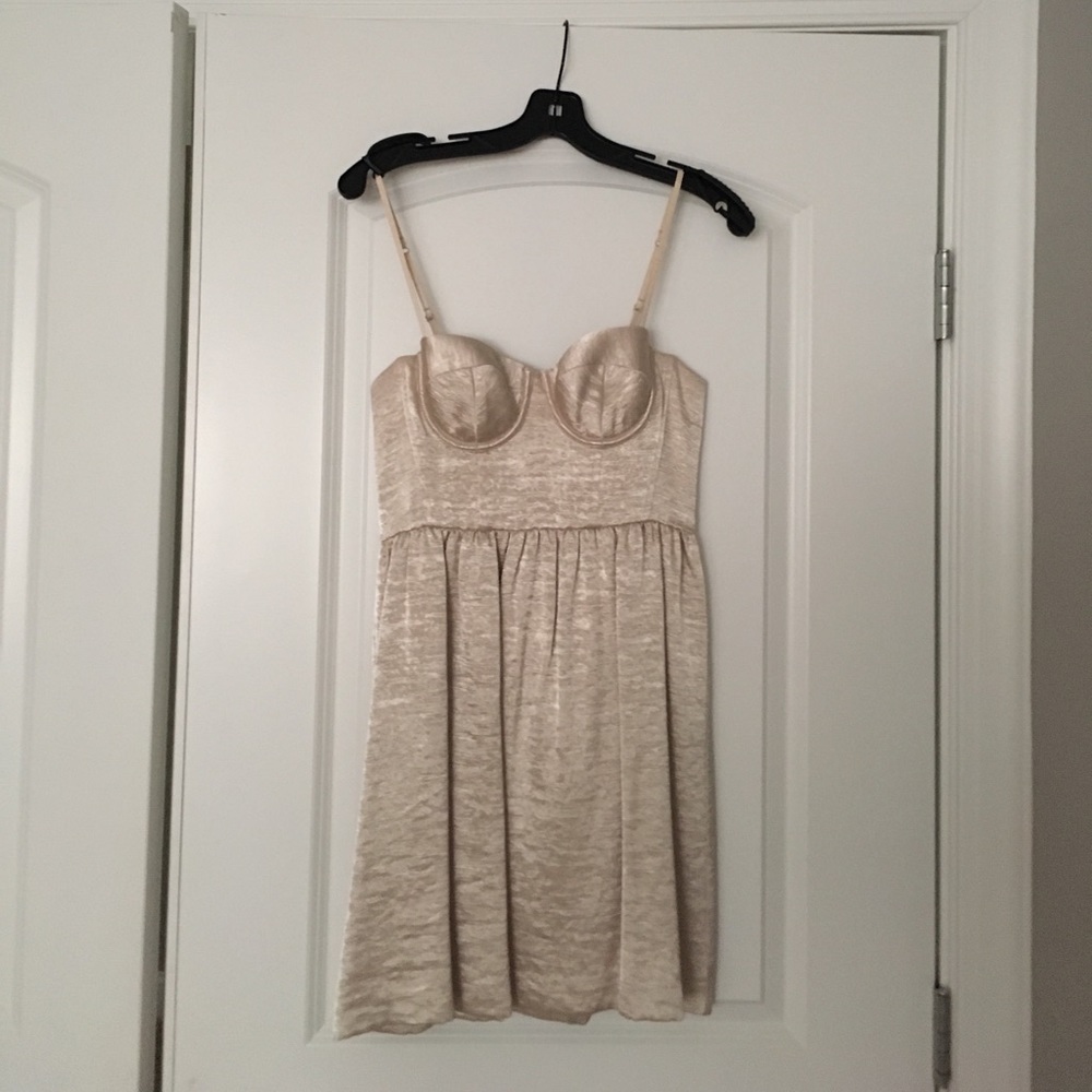 MODA International champagne dress