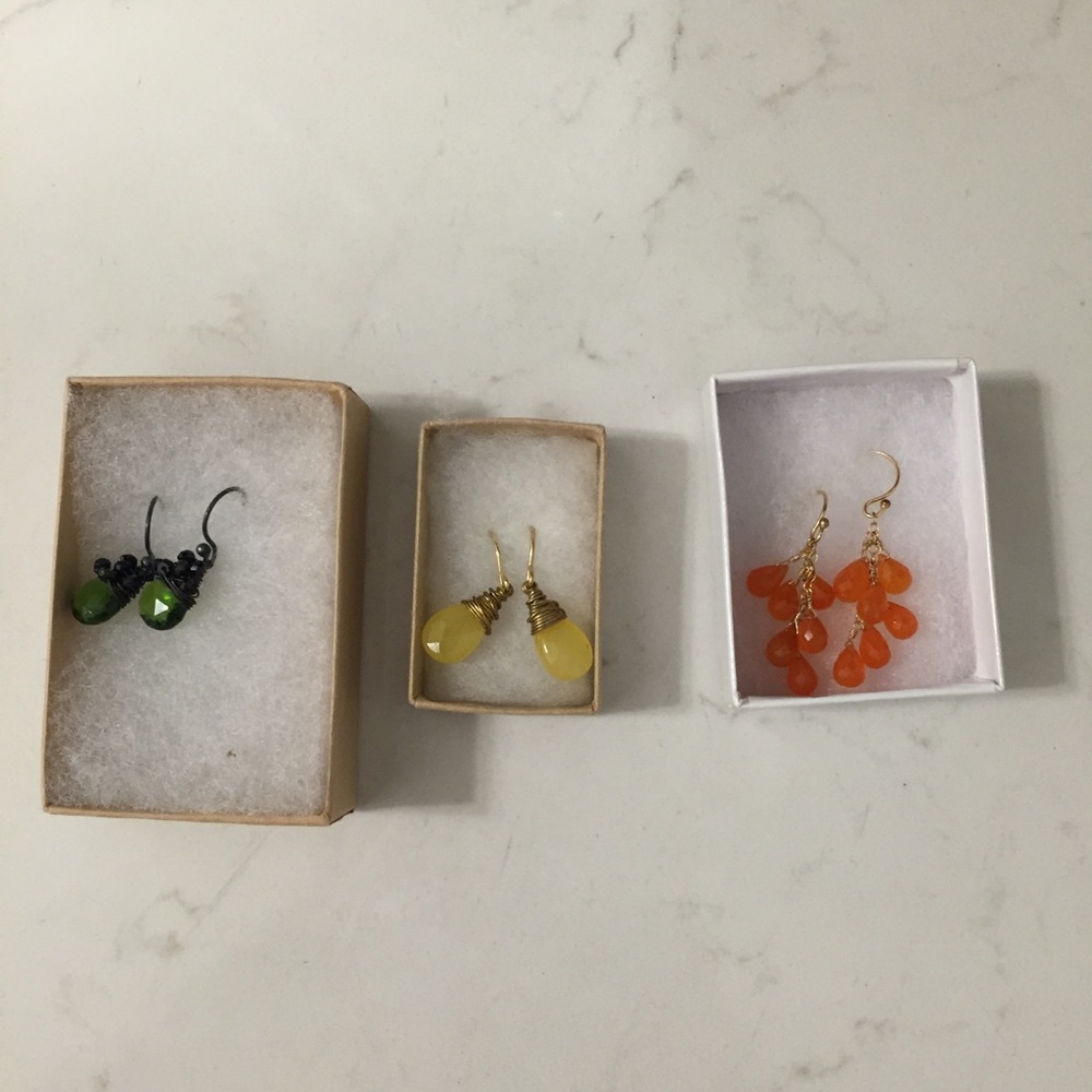 PRICE DROP!! Three pair handmade earrings