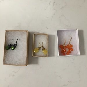PRICE DROP!! Three pair handmade earrings