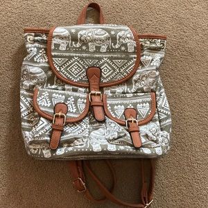 Tribal print back pack
