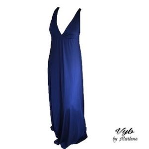 Patricia Tim "Petite" Blue Maxi