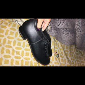 Black tap shoes