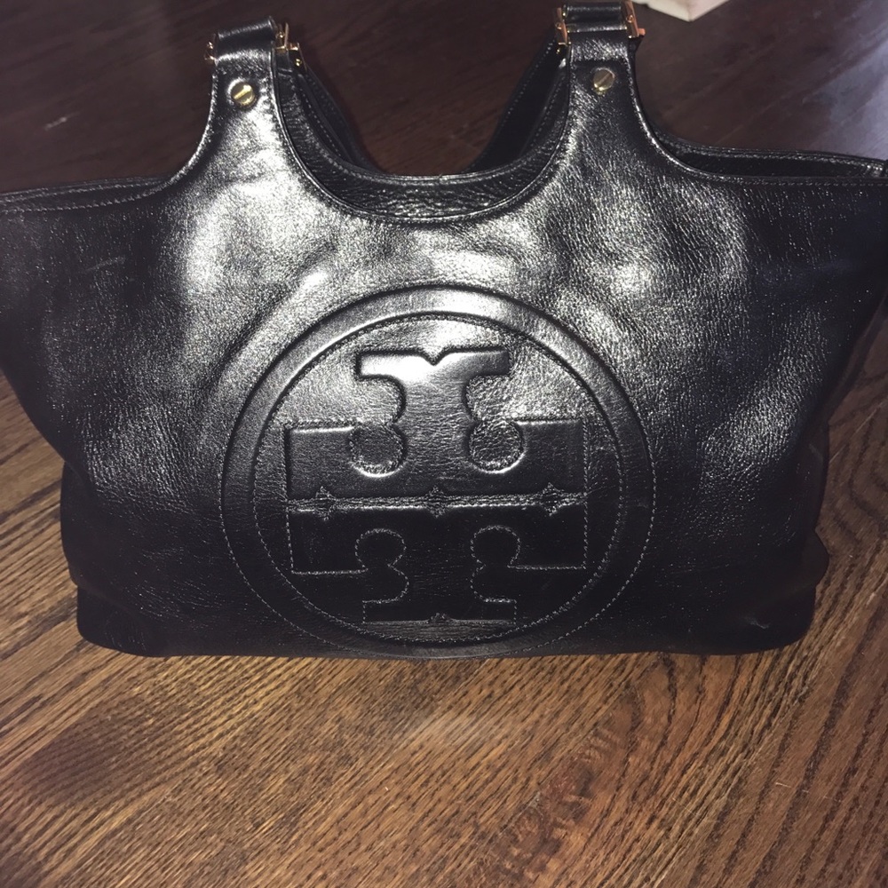 Tory Burch Black Leather Shoulder Bag