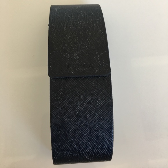 Prada sunglasses in black and silver hardware