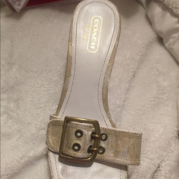 Coach Vintage Signature "C" Platform Sandals - Picture 3 of 8