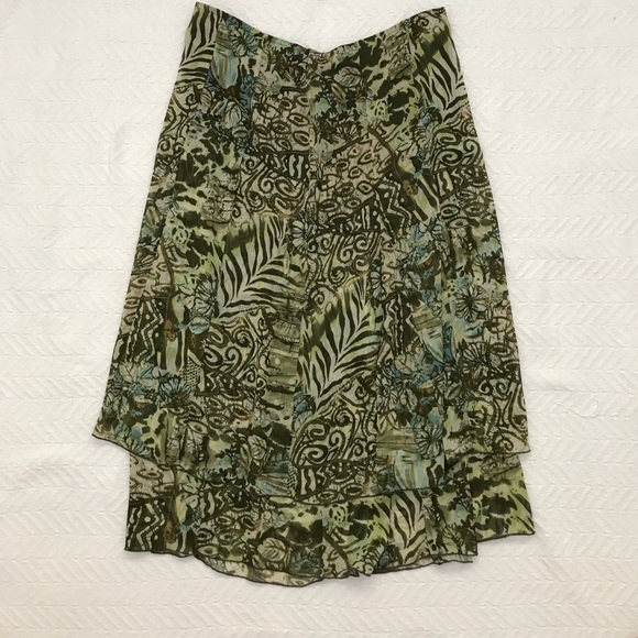 Women's Floral Print Skirt - Picture 1 of 2