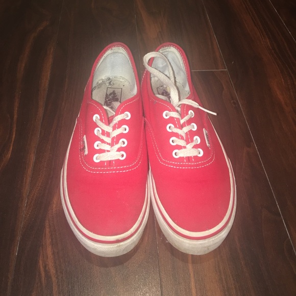 Red Vans - Picture 1 of 5