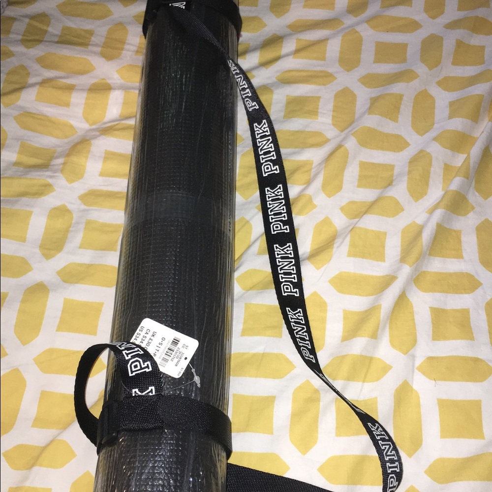 Black yoga mat
