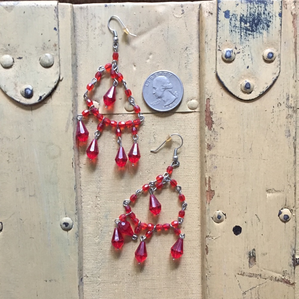 BOHO FESTIVAL VINTAGE STYLE CHANDELIER EARRINGS OS