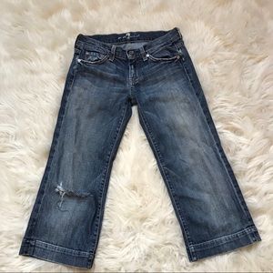 Distressed Dojo Capris