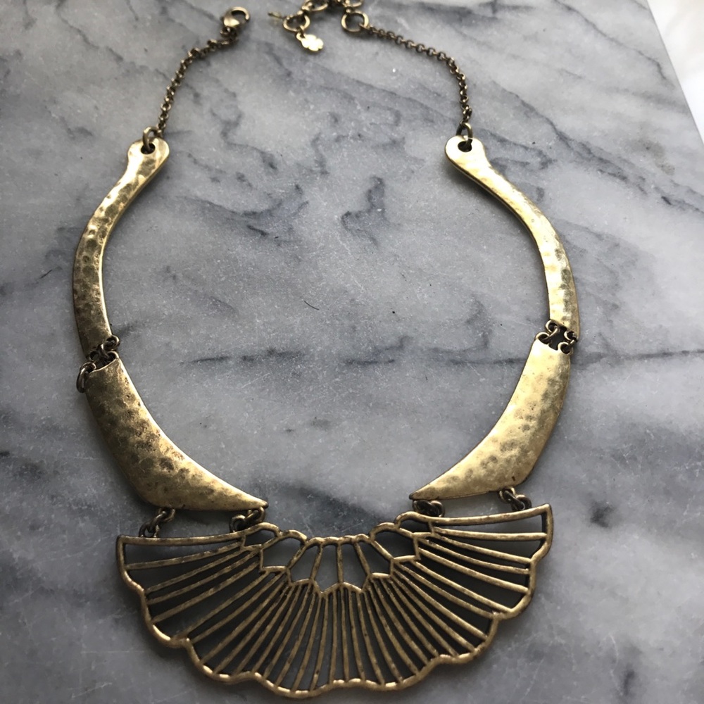 Lucky brand gold statement necklace