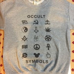 Occult Symbols Crewneck