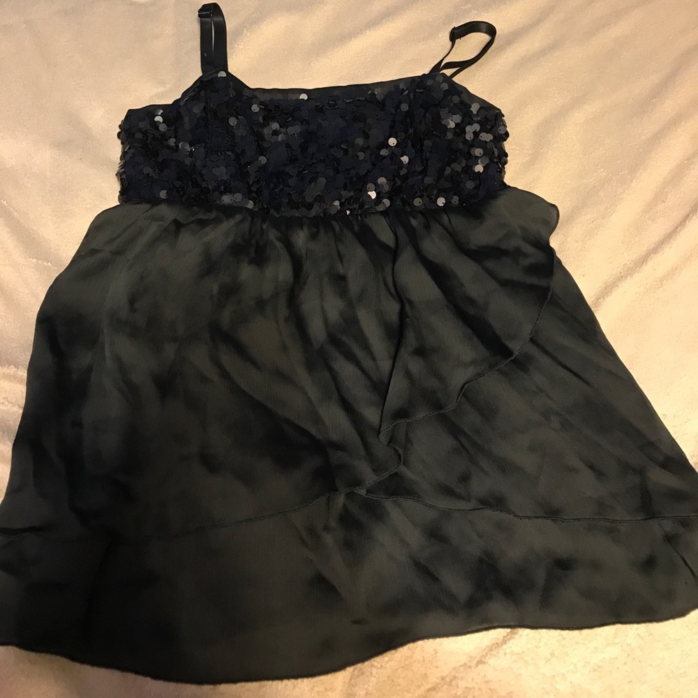 Torrid top (black sequin)