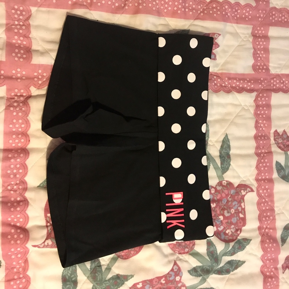Victoria's Secret Pink yoga foldover shorts Medium