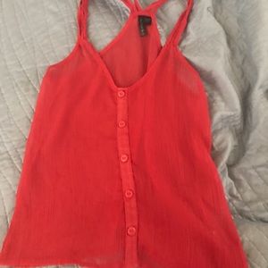 sheer pink tank