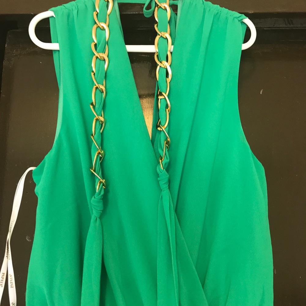 Green jumpsuit