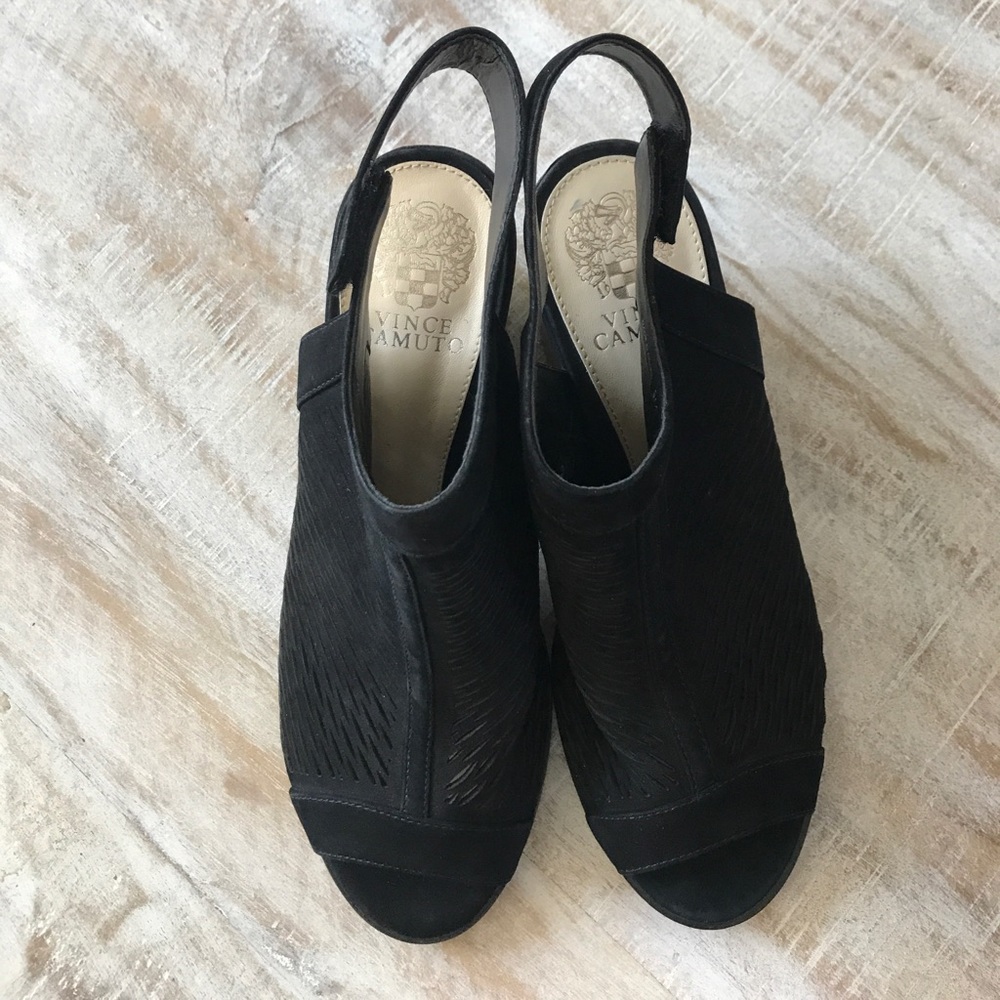 Vince Camuto Lavette  Peep Toe Bootie {Blk} 7.5,9 - Picture 6 of 8