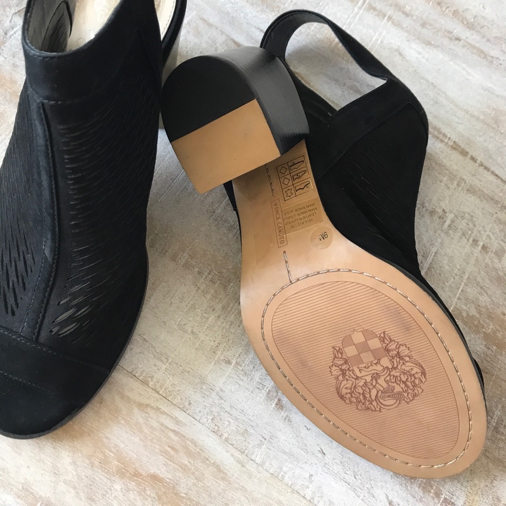 Vince Camuto Lavette  Peep Toe Bootie {Blk} 7.5,9 - Picture 8 of 8