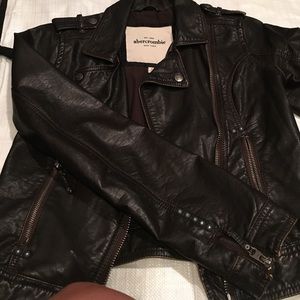 Abercrombie leather jacket