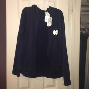 Navy Notre Dame zip up jacket - Under armor