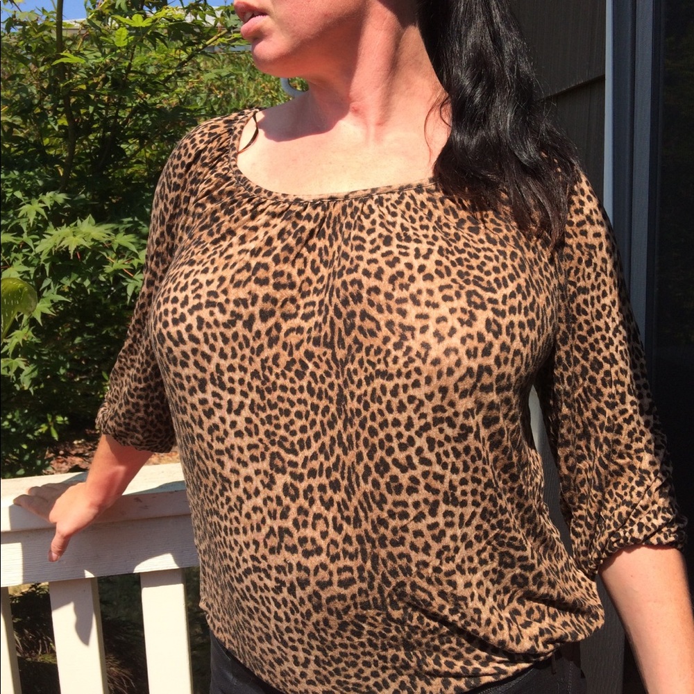 Michael Kors Leopard Print Shirt