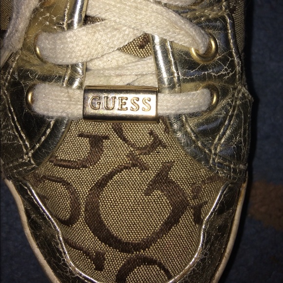 Gold Guess Sneakers - Picture 3 of 7