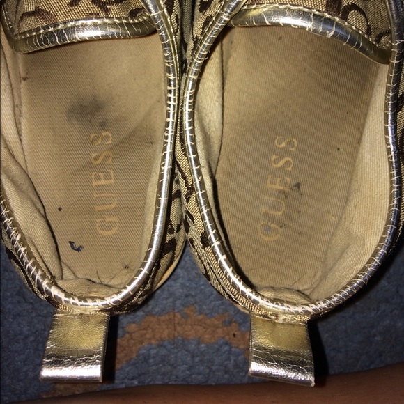 Gold Guess Sneakers - Picture 6 of 7