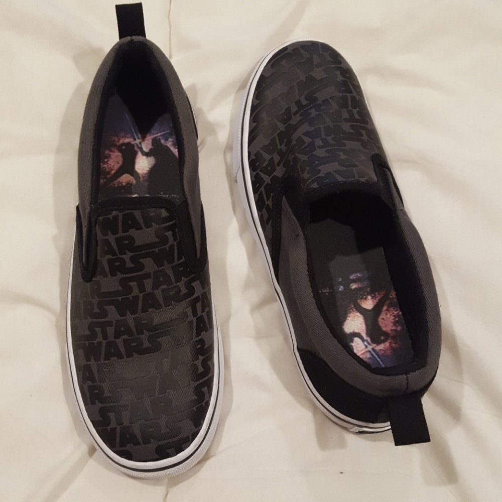 Star wars skechers slip on sneakers.  BN 4.5