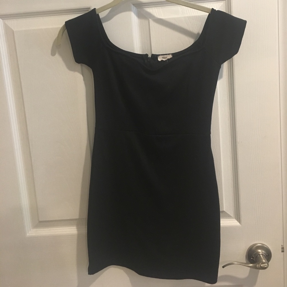 Toni Black Off the Shoulder Dress