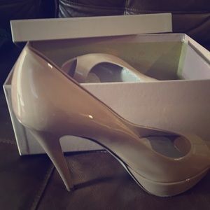 Worn 1x! Miu Miu Peep Toe stiletto pump in pink