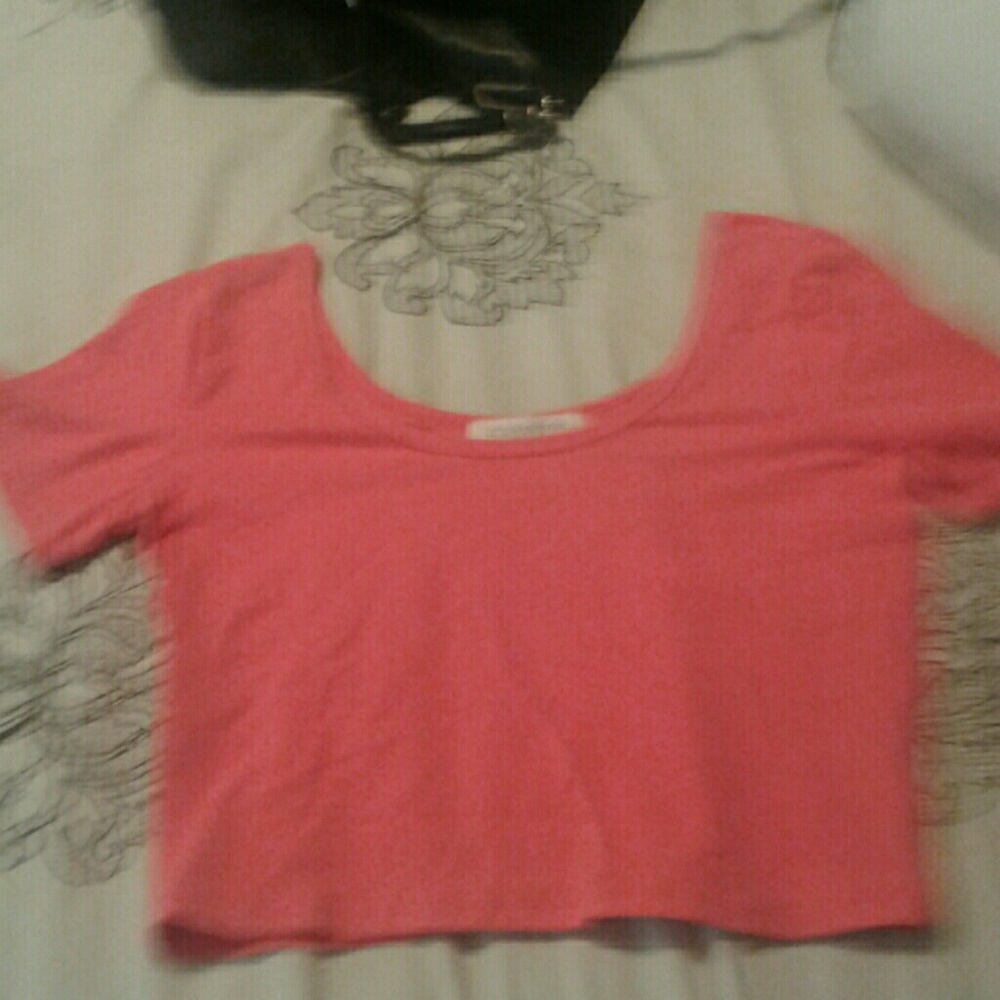 Coral crop top