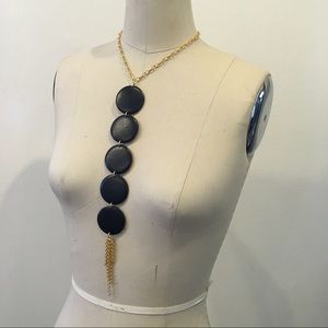 Wood Detail Drop Necklace NEW Jessica Elliot