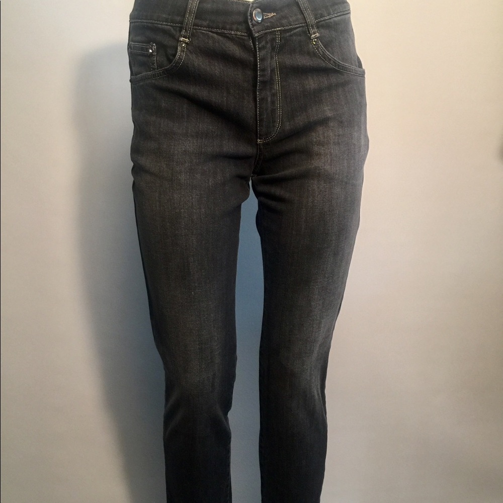Cannella Italian faded black jeans Sz 42 (5) M