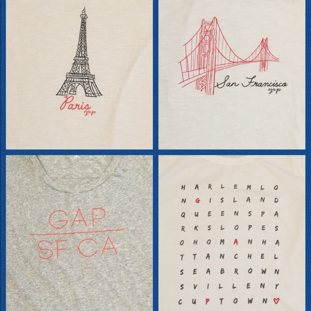 Gap Short-Sleeved Graphic Tees (4 total)
