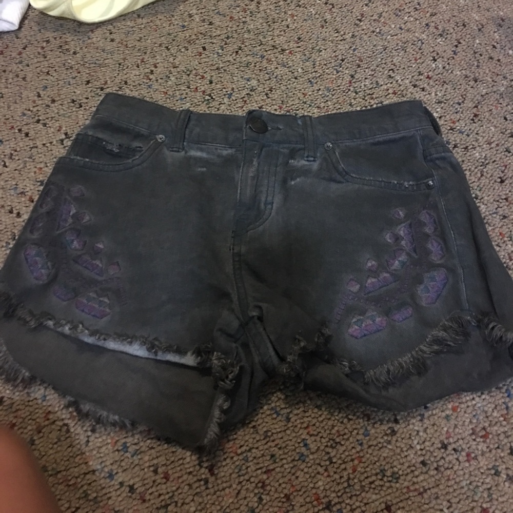 Free people size 24 shorts with pattern
