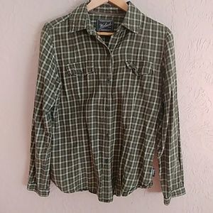 Plaid Green Flannel Shirt
