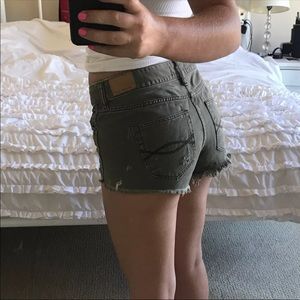 Army Green Abercrombie Shorts!